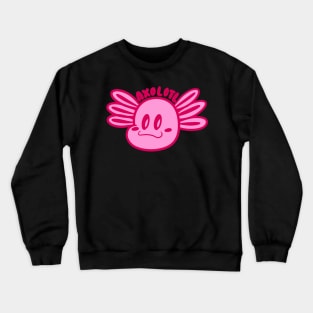 axolotl face Crewneck Sweatshirt